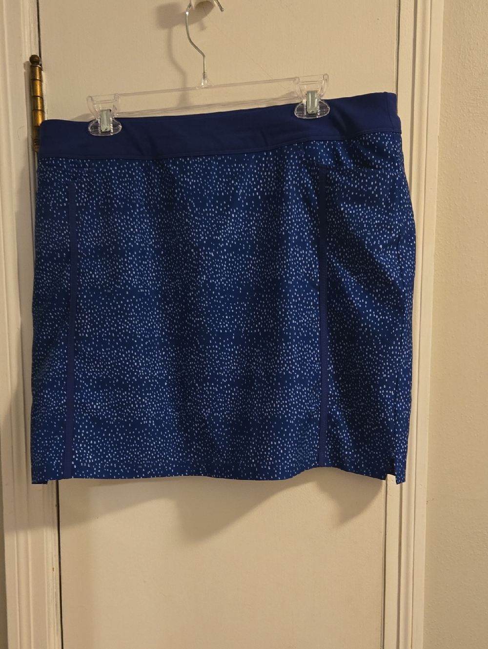 Adidas Blue Speckled Athletic Mini Skirt